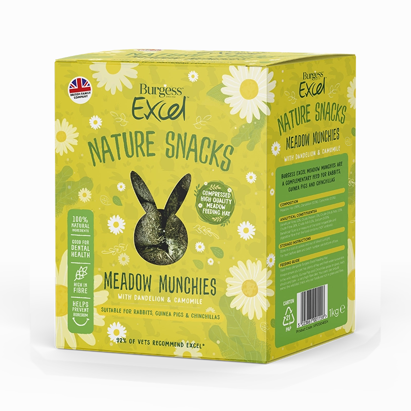 Burgess Excel Nature Snacks Meadow Munchies 1kg