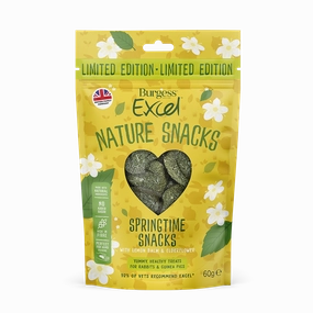 Burgess Excel Nature Snacks Springtime Snacks with Lemon Balm & Elderflower 60g