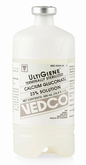Calcium Gluconate 23% Solution, 500 mL