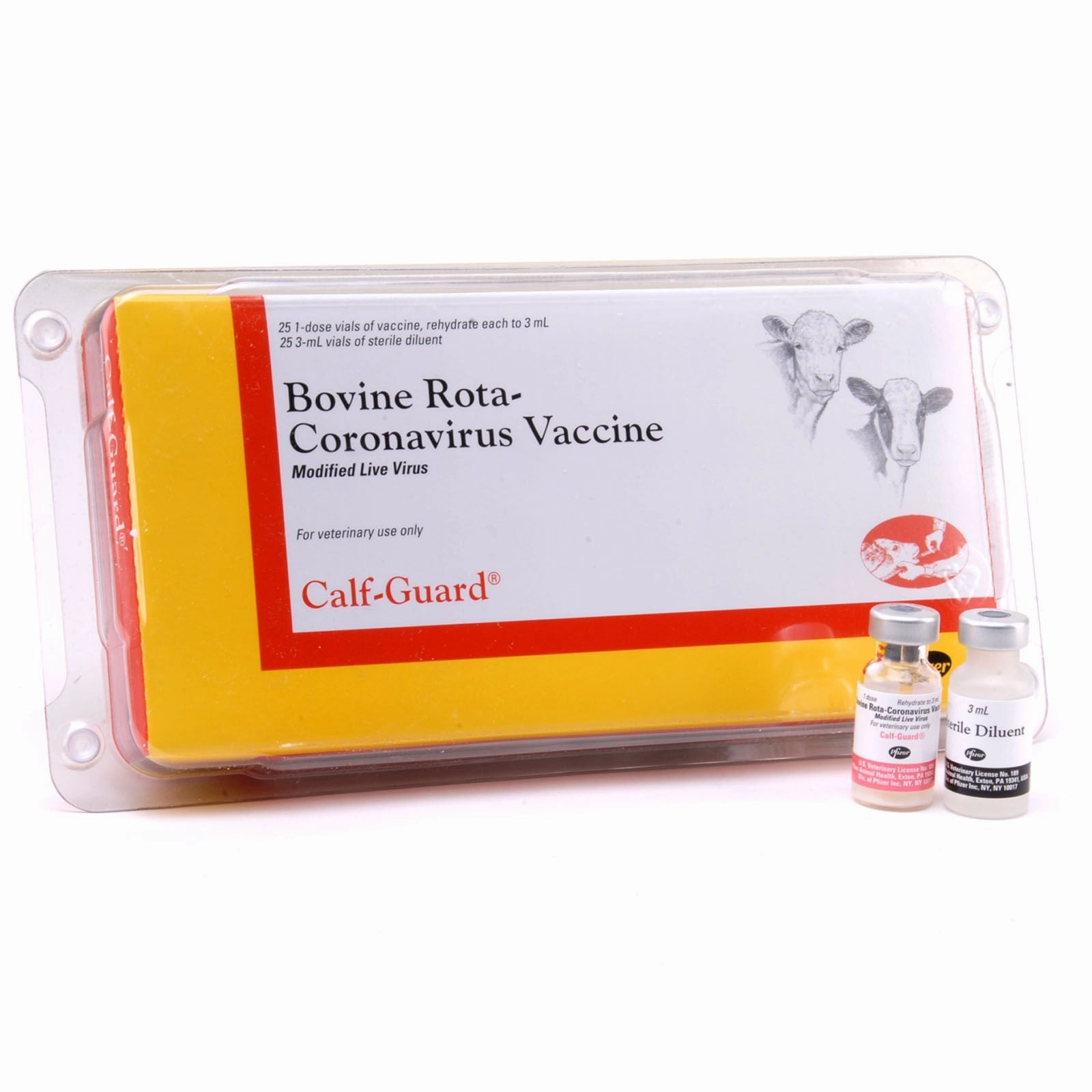 Calf-Guard Cattle Vaccine, box of 25 (1 dose) vials