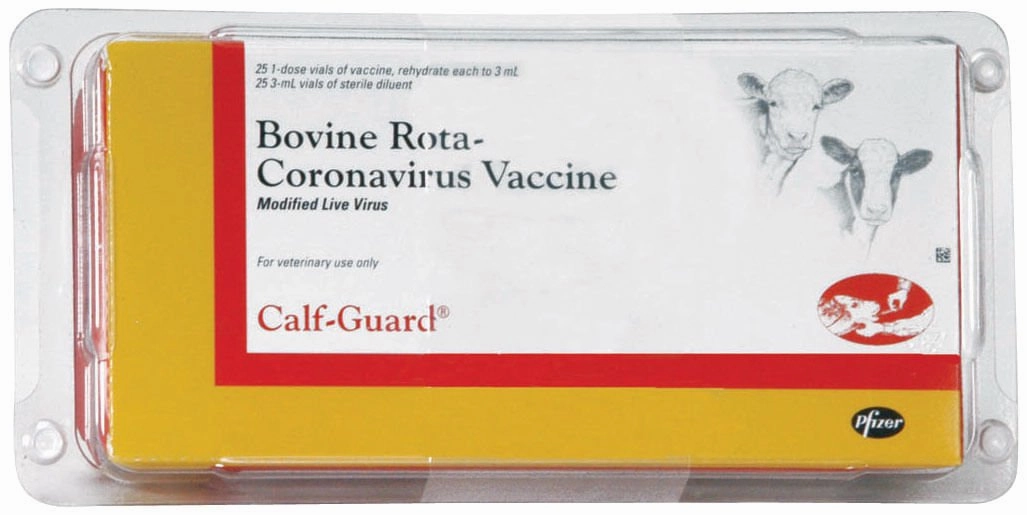 Calf-Guard Cattle Vaccine, box of 25 (1 dose) vials