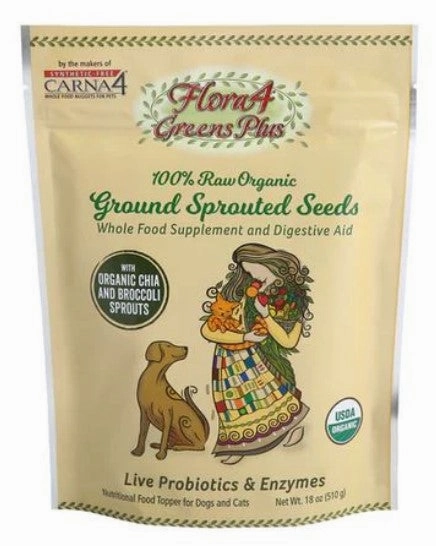 Carna4 Flora4 Greens   Sprouted Seeds 18oz bag