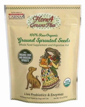 Carna4 Flora4 Greens   Sprouted Seeds 18oz bag