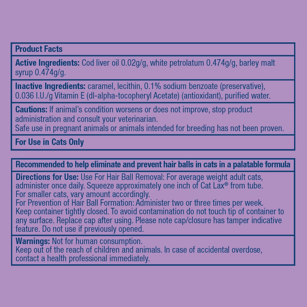 Cat Lax Hairball Solutions for Cats, 2 oz