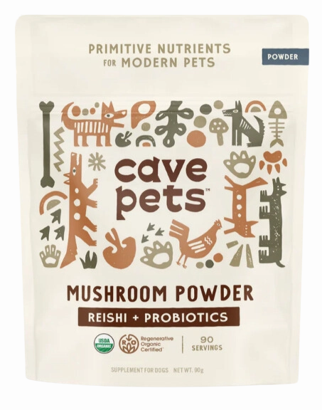 Cave Pets Reishi   Probiotics Mushroom Powder 90g Pouch