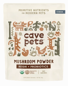 Cave Pets Reishi   Probiotics Mushroom Powder 90g Pouch