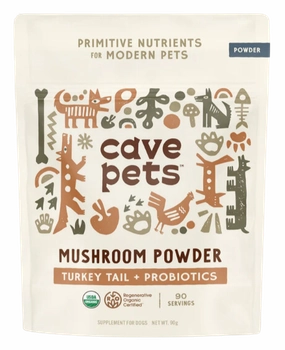 Cave Pets Turkey Tail  Probiotics Mushroom Powder 90g Pouch