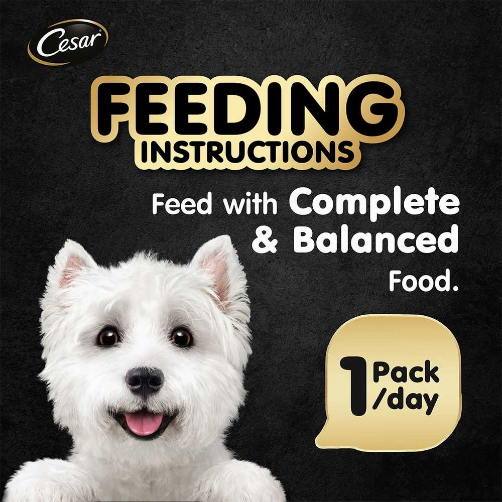 Cesar Chicken & Vegetables Pate Tray Dog Food 100g