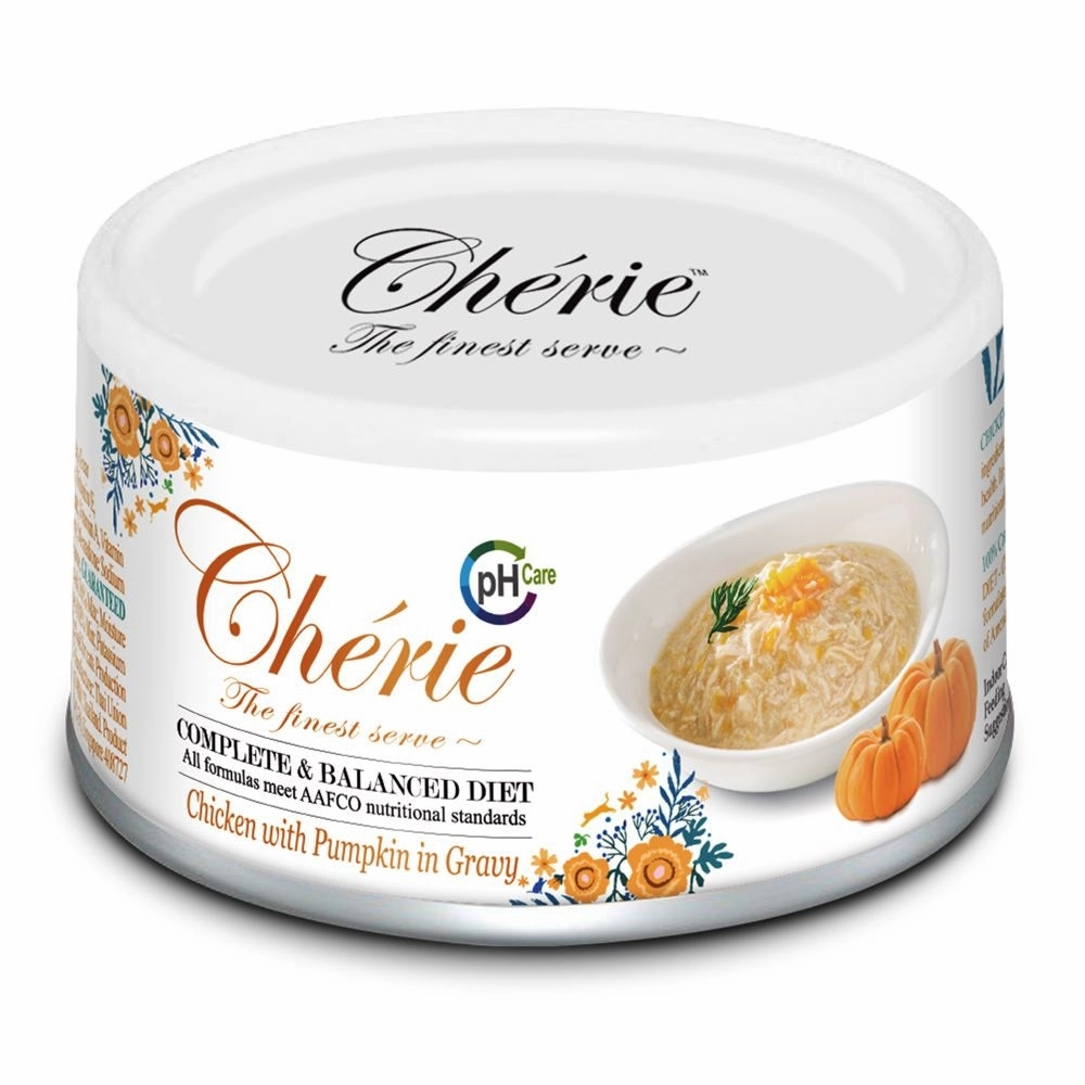 Cherie Complete & Balanced pH Care Chicken with Pumpkin in Gravy Canned Cat Food 80g