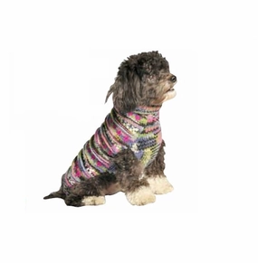 Chilly Dog Purple Woodstock Dog Sweater