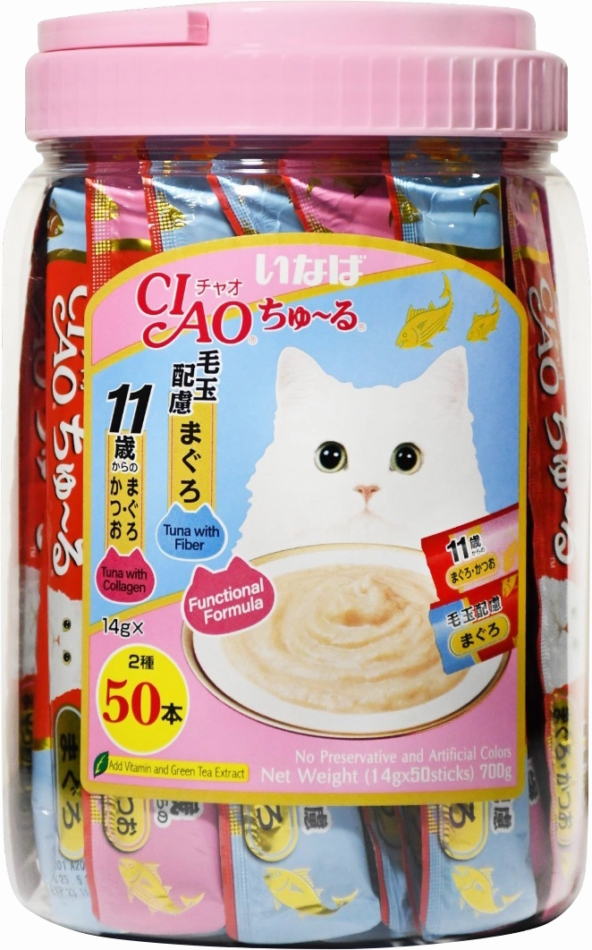 Ciao Churu Functional Mix Festive Pack Grain-Free Liquid Cat Treats 700g