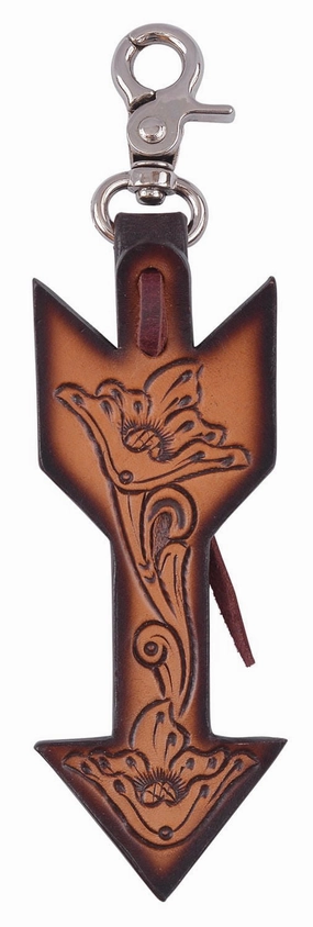 Circle Y Saddle Charm, Floral Arrow