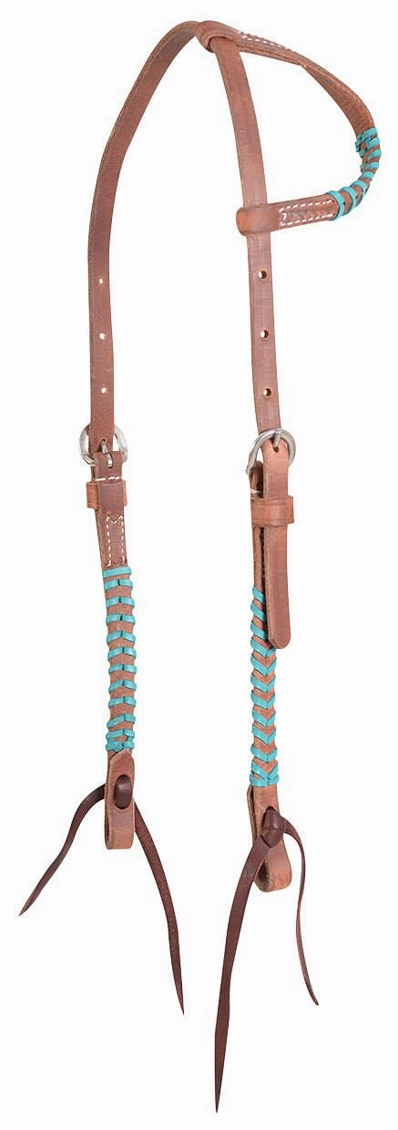 Classic Equine Laced One Ear Headstall, Full