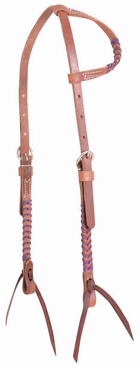 Classic Equine Laced One Ear Headstall, Full