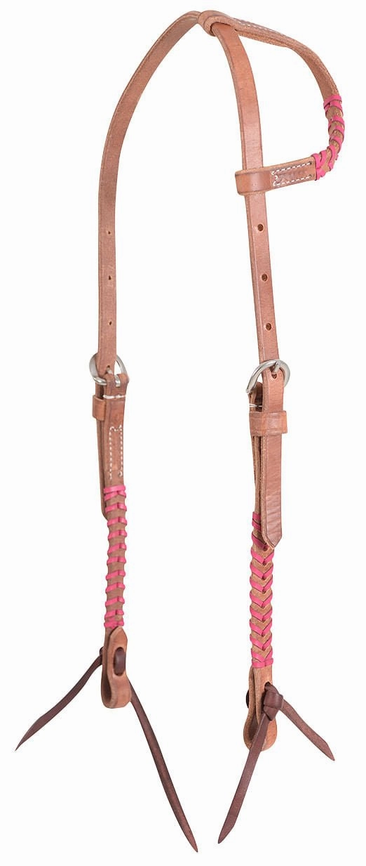 Classic Equine Laced One Ear Headstall, Full