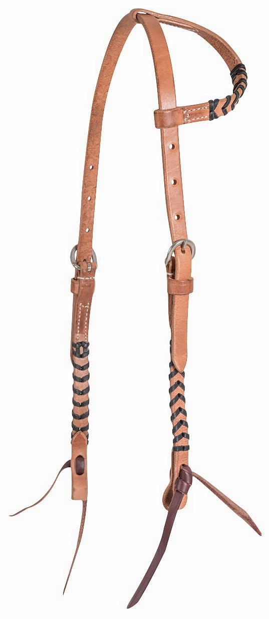 Classic Equine Laced One Ear Headstall, Full