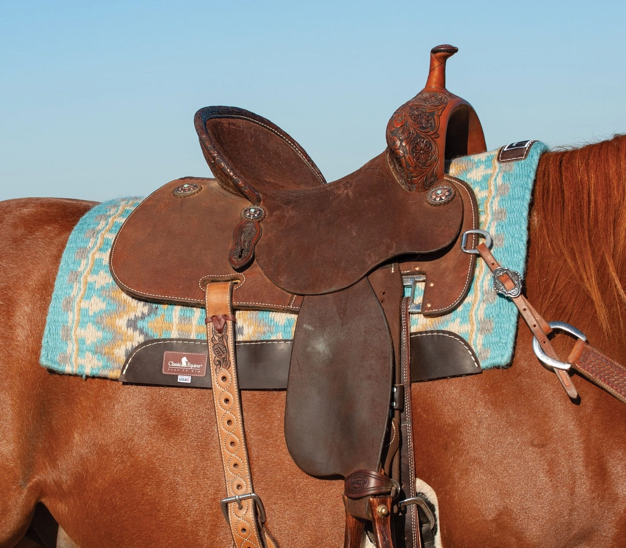 Classic Equine Wool Top Saddle Pad