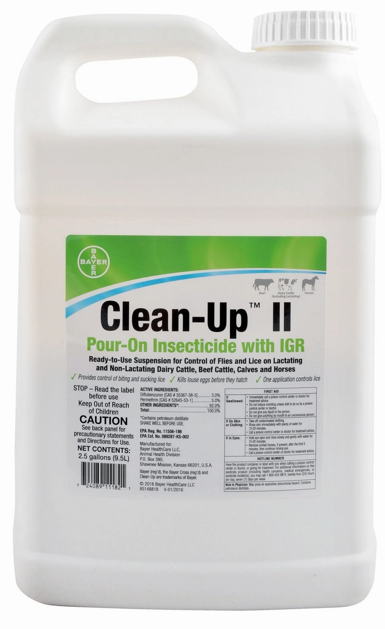 Clean-Up II Pour-On Insecticide with IGR for Fly Control
