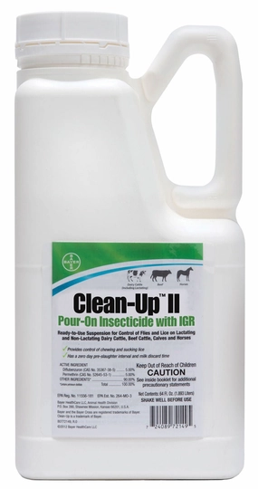 Clean-Up II Pour-On Insecticide with IGR for Fly Control
