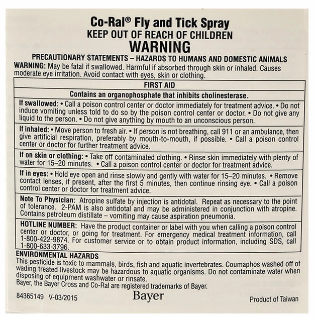 Co-Ral Fly & Tick Spray, 64 oz