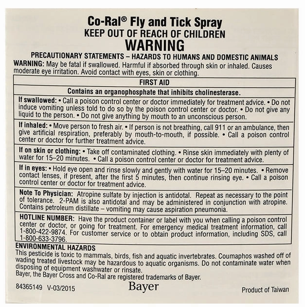 Co-Ral Fly & Tick Spray, 64 oz