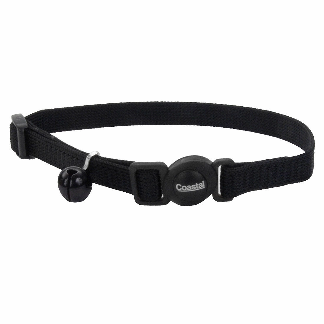 Coastal Safe Cat Adjustable Snag-Proof Breakaway Collar for Cats Black