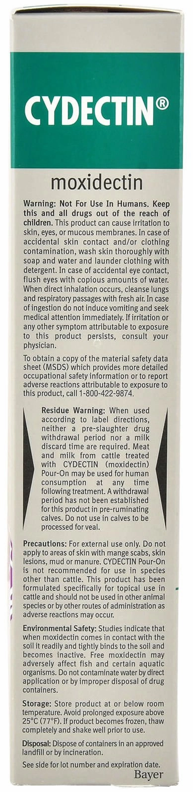 Cydectin Pour On Cattle Wormer