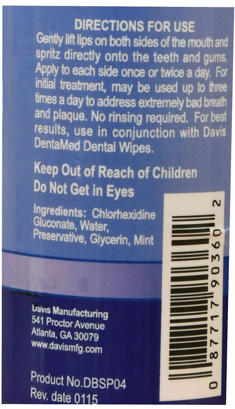Davis DentaMed Spray, 4 oz