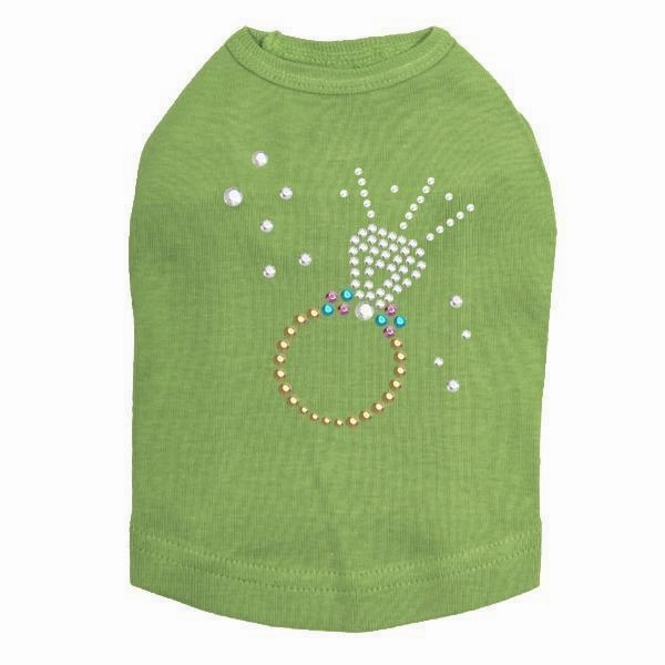 Diamond Ring Rhinestone Dog Tank