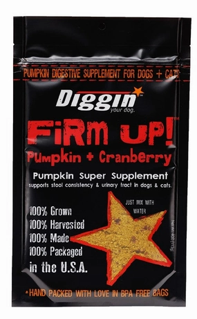 Diggin' Your Dog Firm Up! Pumpkin   Cranberry 4oz Bag