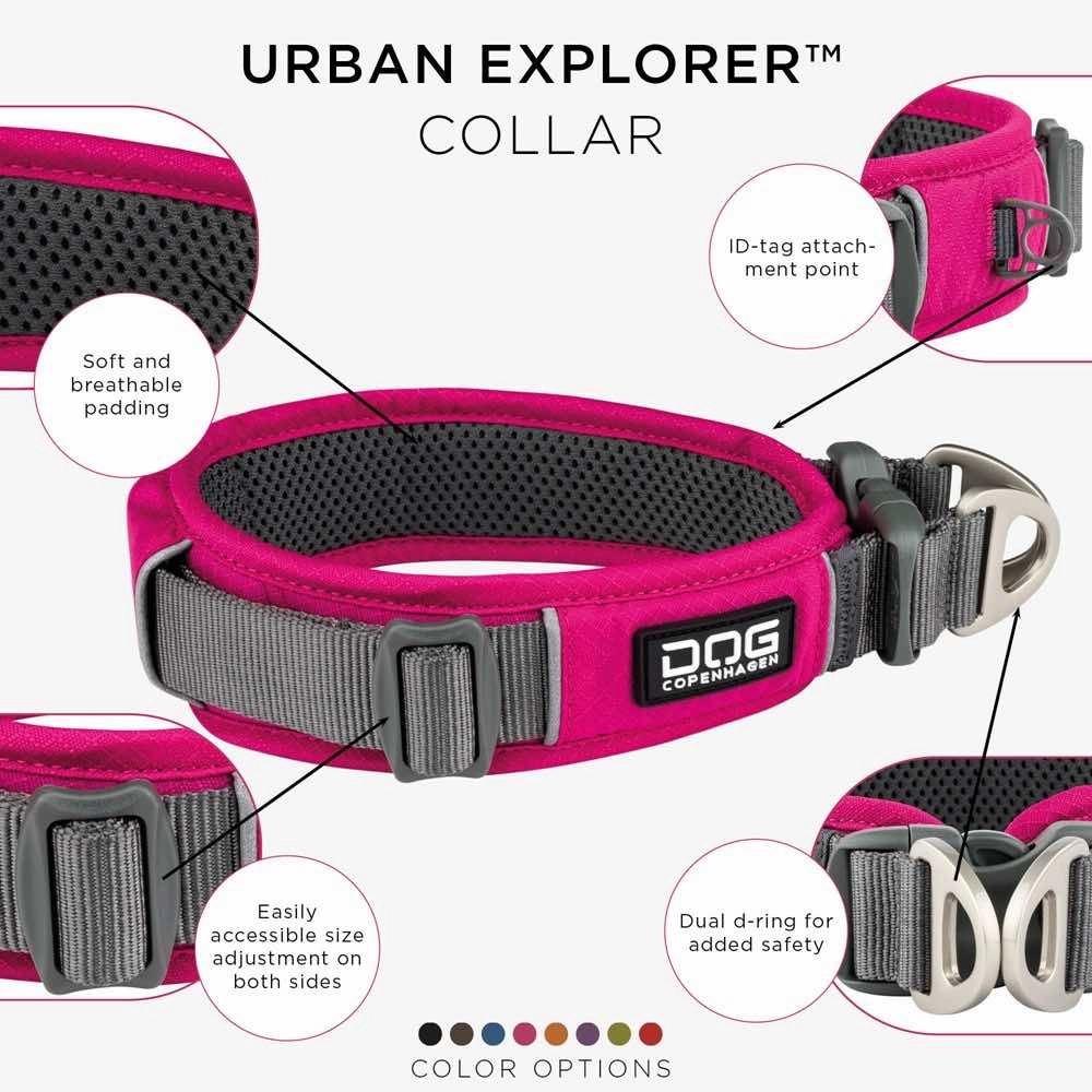 DOG Copenhagen Urban Explorer Dog Collar (Wild Rose)