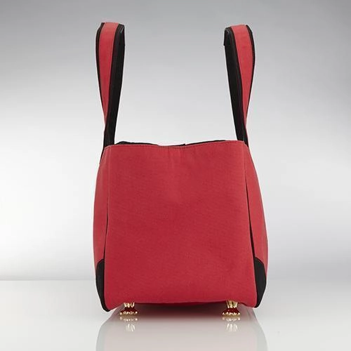 Doggie Style Rescue Me Tote Canvas Dog Carrier Red