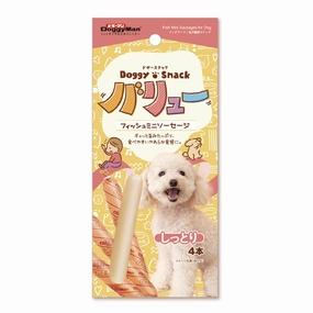 DoggyMan Doggy Snack Fish Mini Sausages Dog Treats 4ct