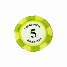 DoggyTopia Poker Club - Poker Chips Dog Toy Green