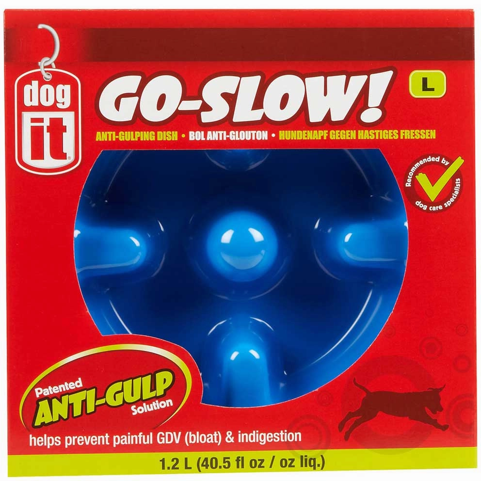 Dogit Go-Slow Anti-Gulp Dog Bowl Medium