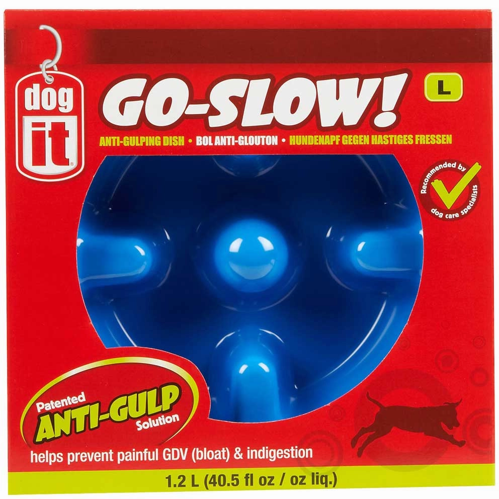 Dogit Go-Slow Anti-Gulp Dog Bowl Small