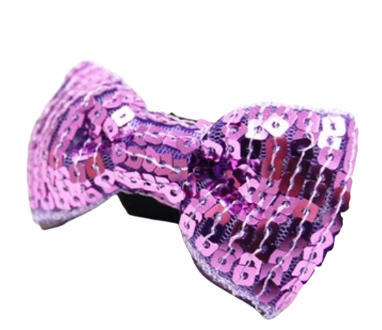 DOGO EasyBow Sequin Bow Tie - Purple