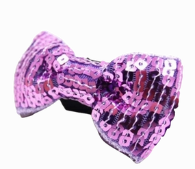 DOGO EasyBow Sequin Bow Tie - Purple