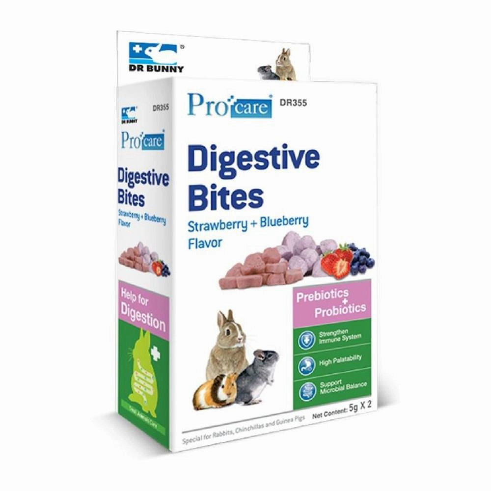 Dr Bunny Procare Digestive Bites Strawberry   Blueberry 10g
