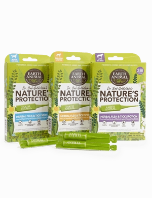 Earth Animal Flea & Tick Herbal Spot On Large Dog 3pk (.03oz/1ml per tube)