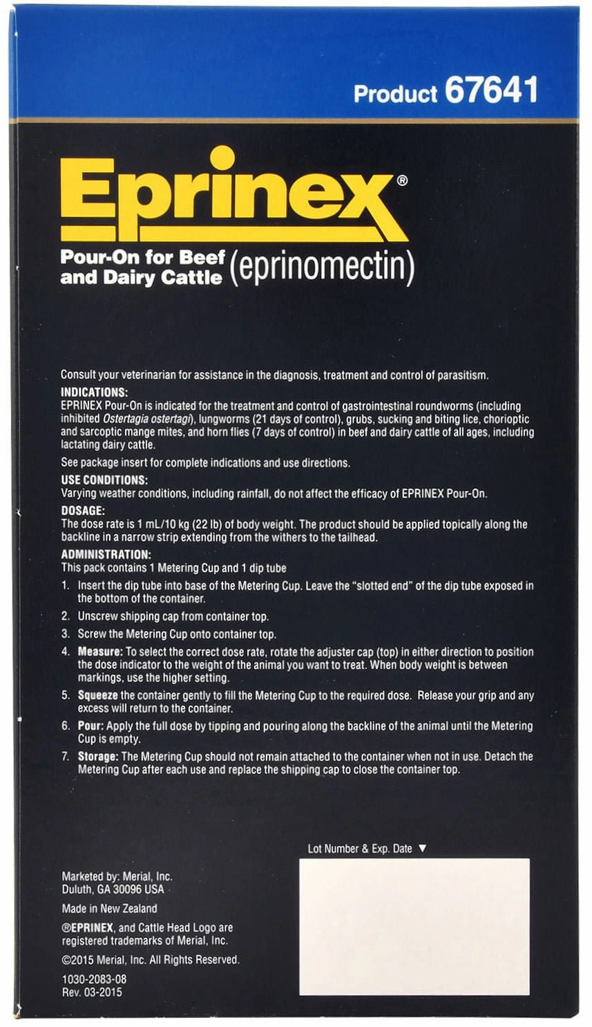 Eprinex Pour-On Cattle Wormer