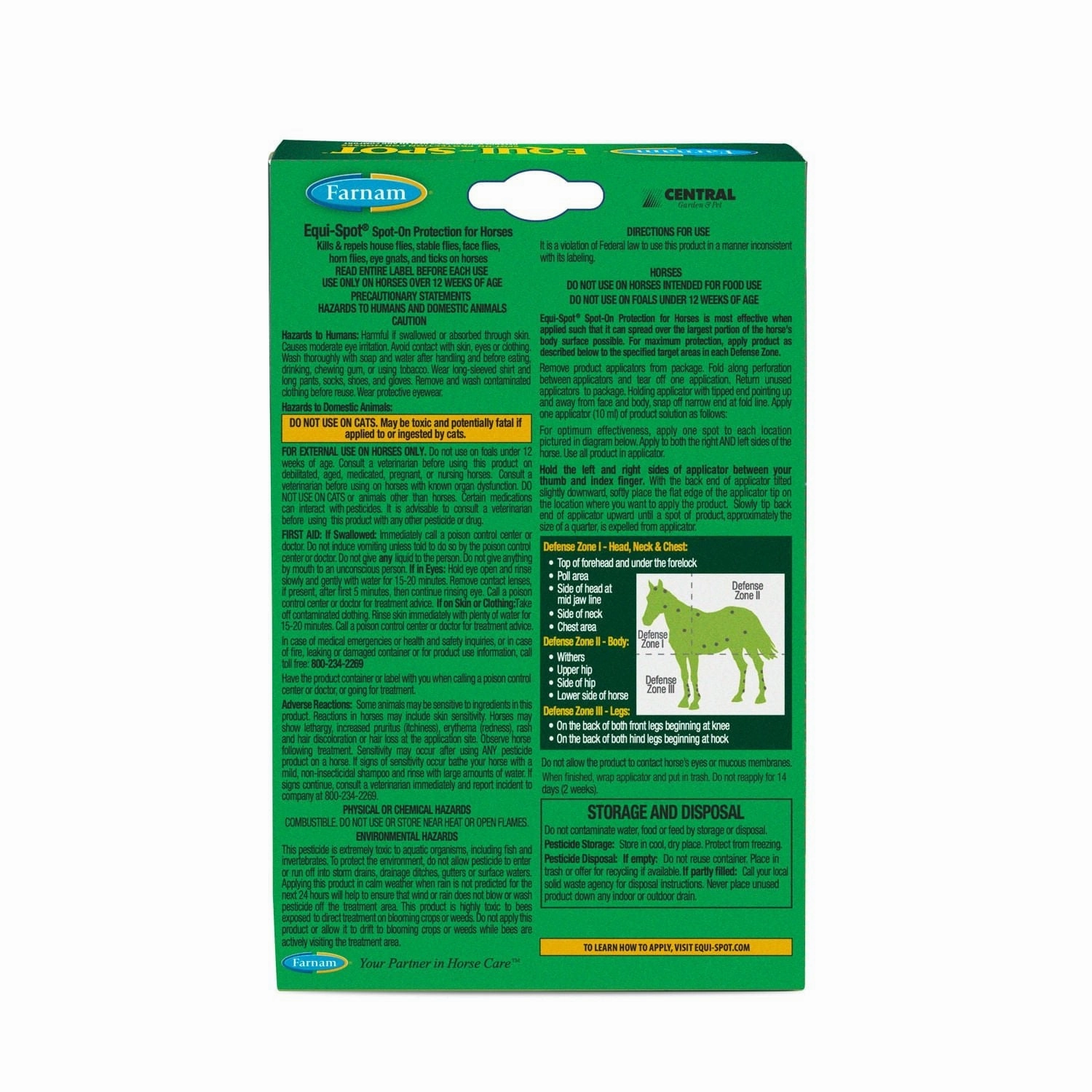 Equi-Spot Topical Fly Control for Horses