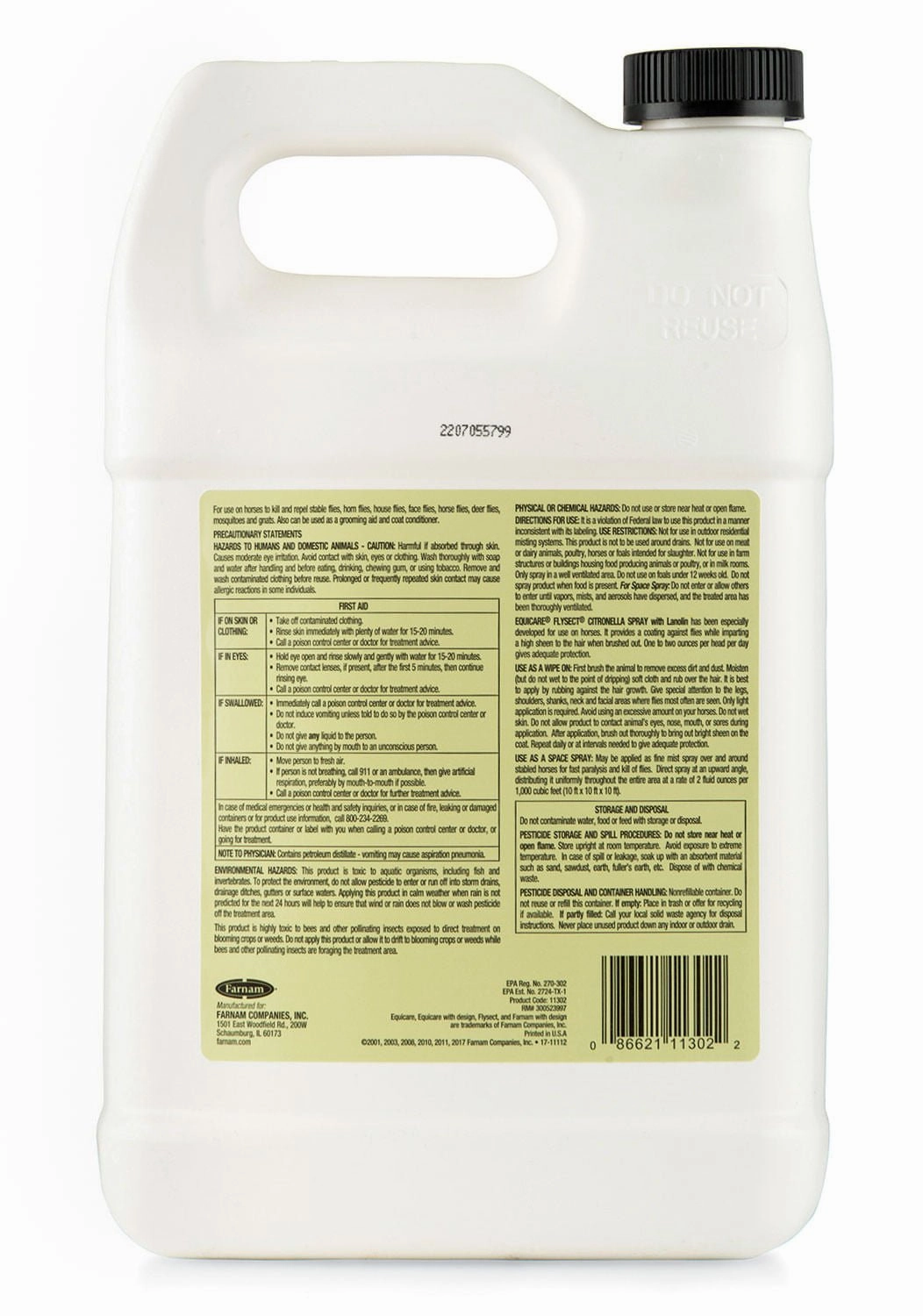 Equicare Flysect Citronella Fly Spray for Horses