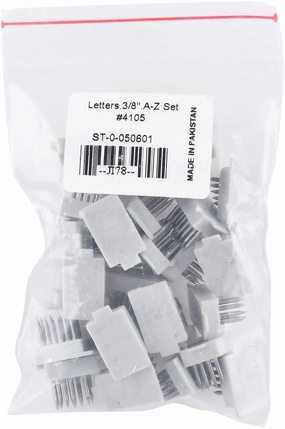Extra Jeffers Standard Tattoo Letters and/or Numbers, 3/8"