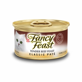 Fancy Feast Classic Pate Tender Beef Feast Canned Cat Food 85g