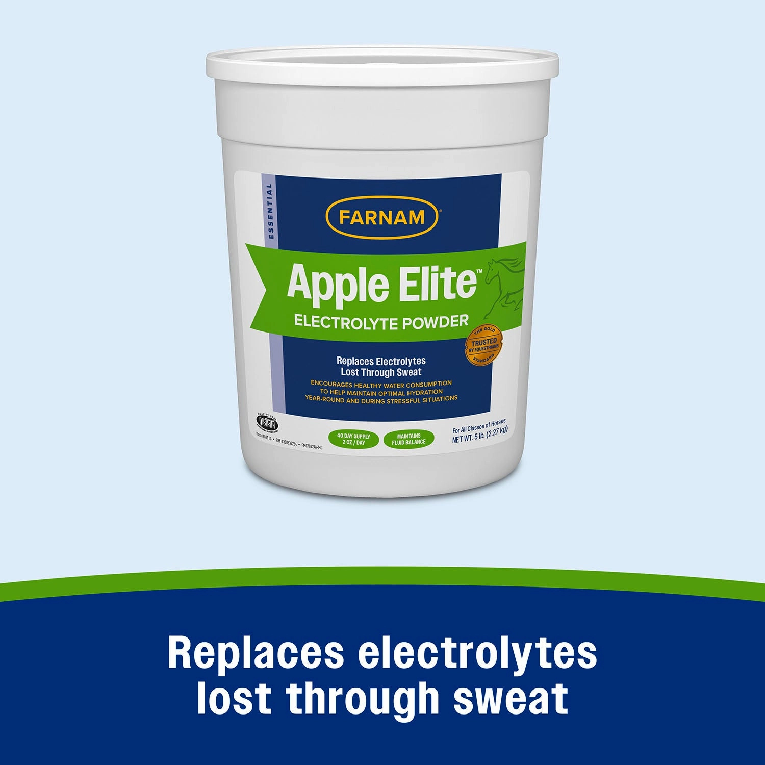 Farnam Apple Elite Electrolyte Powder, 40 Day Supply, 5 lbs