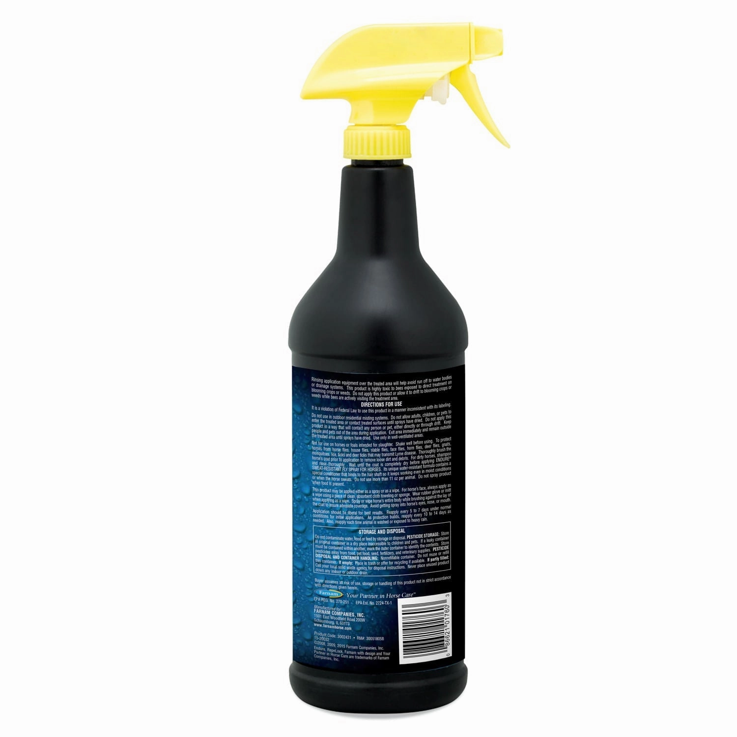 Farnam Endure Sweat-Resistant Fly Control Spray for Horses