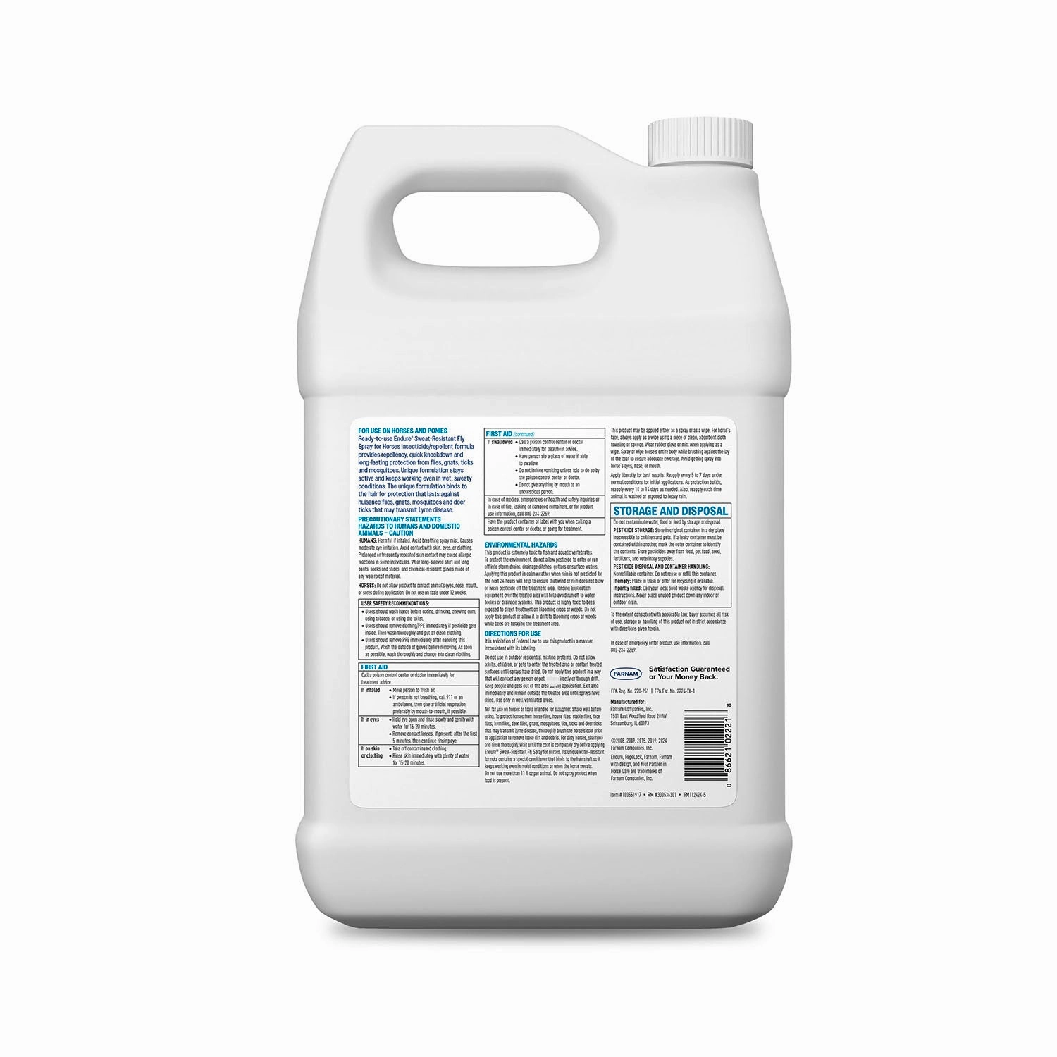 Farnam Endure Sweat-Resistant Fly Control Spray for Horses