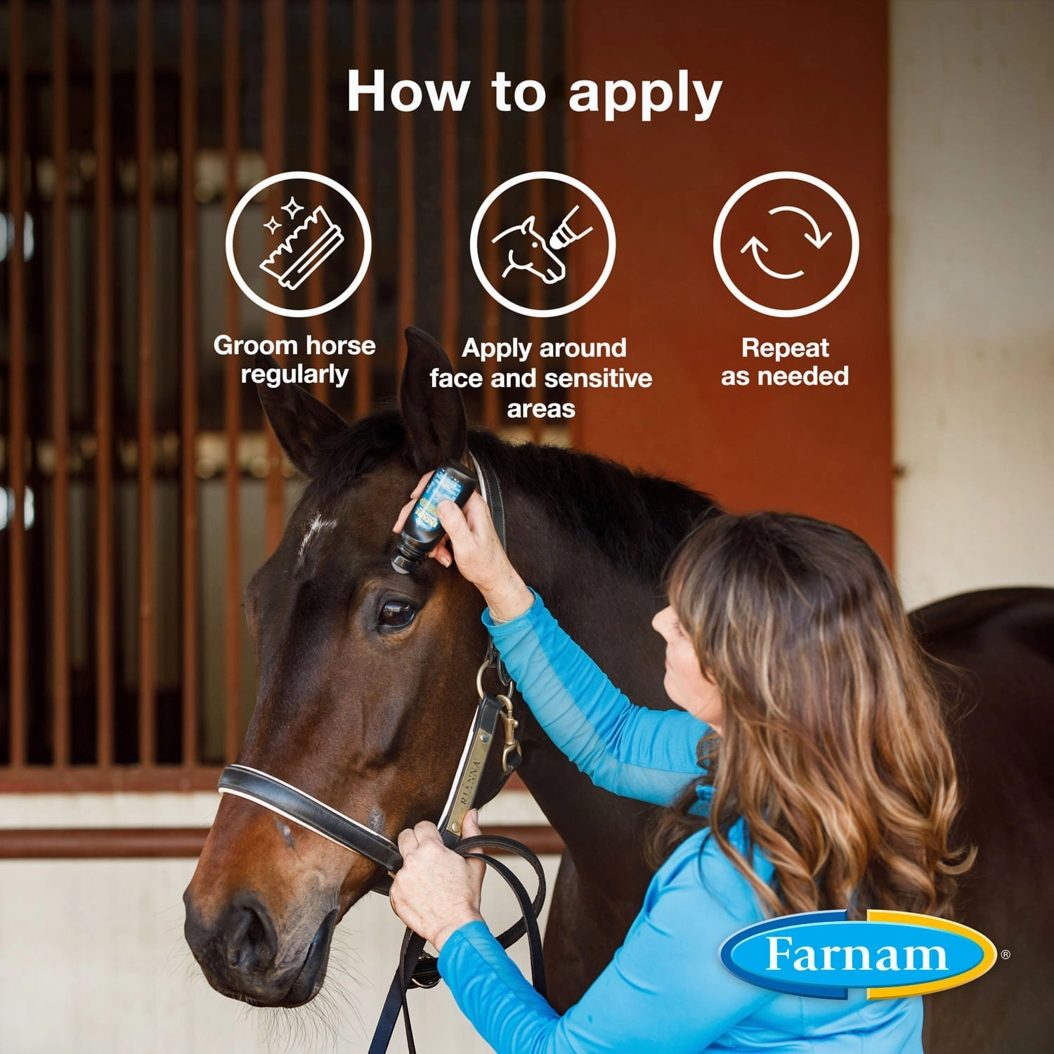 Farnam Endure Sweat-Resistant Fly Control Spray for Horses