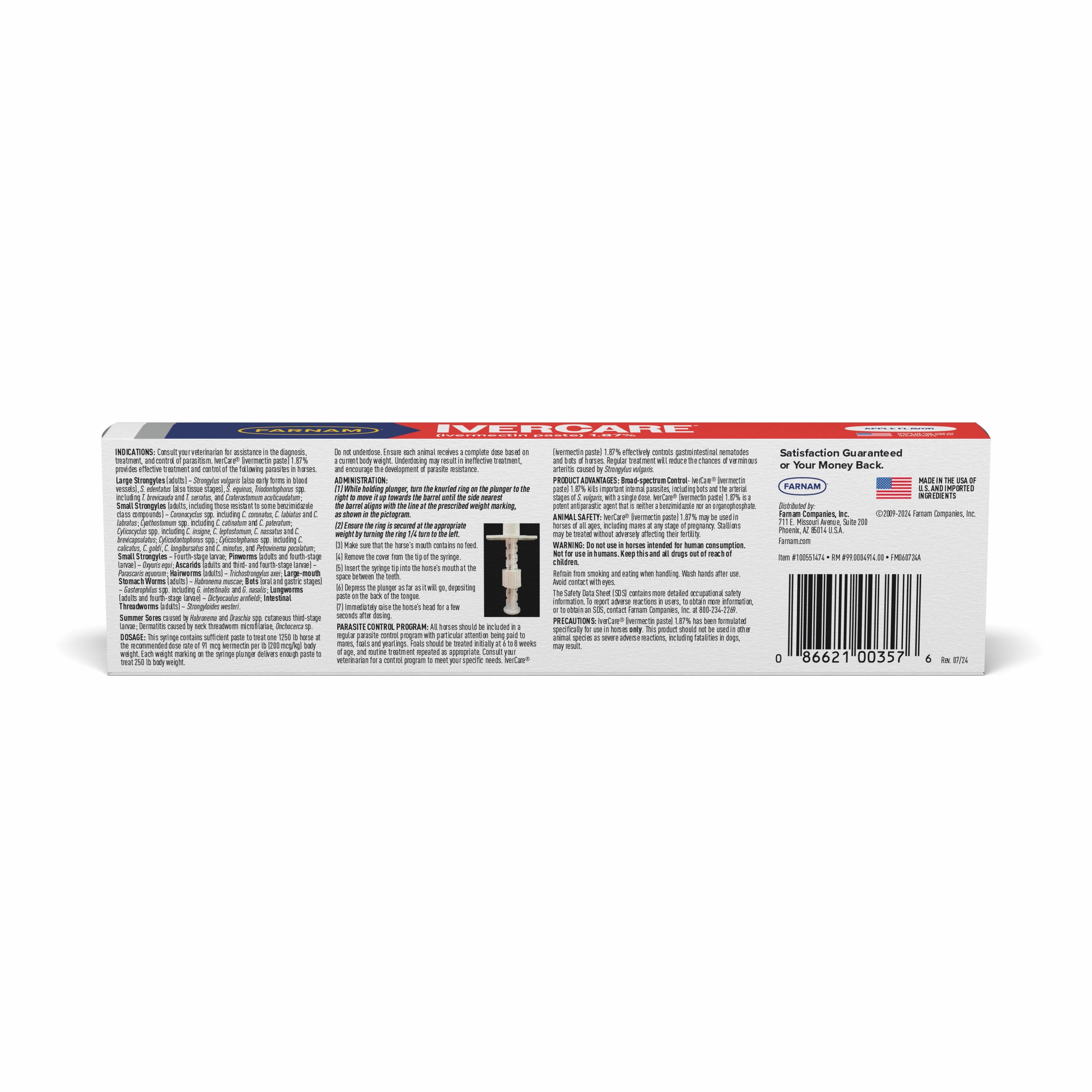 Farnam IverCare (Ivermectin Paste), 1.87%, 0.21 oz
